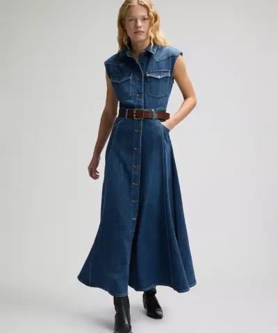 Alternative view of Lee – Regular Maxi Western Dress – Dark Magic