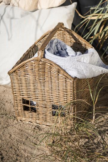 Ib Laursen – Quilt med hvide & blå mælkedrengestriber - Billede 3