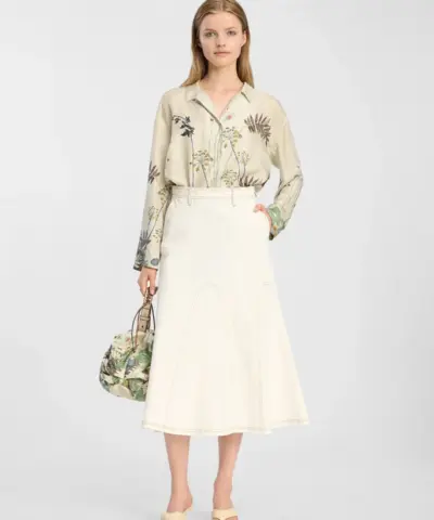 Alternative view of Munthe – Braylin Skirt – Ivory