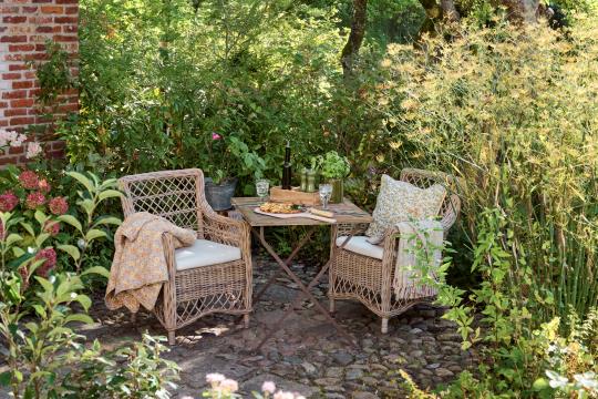 Ib Laursen – Quilt med gule, blå, orange & lilla blomster - Billede 3