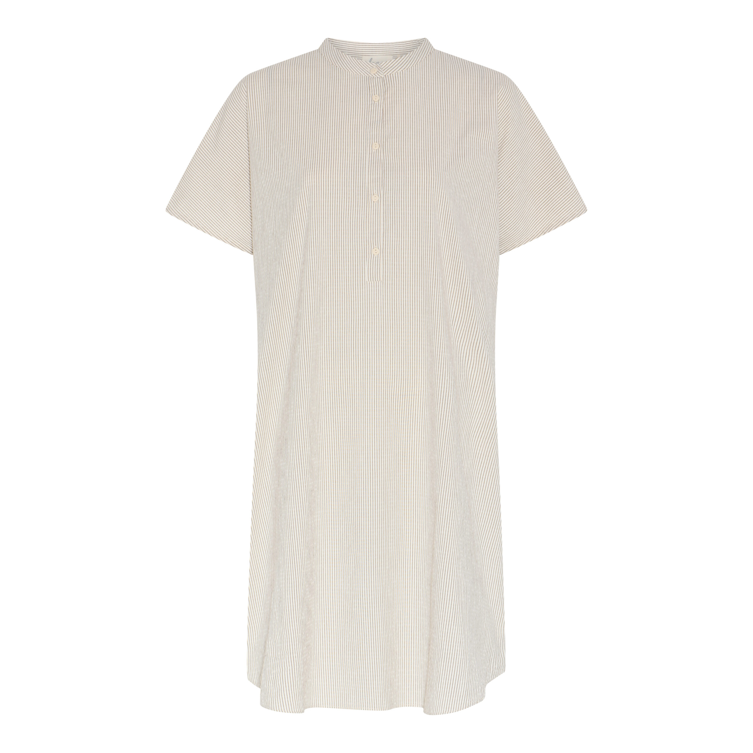 Frau – Seoul SS Dress – Tapioca Coffee Stripe - Billede 2