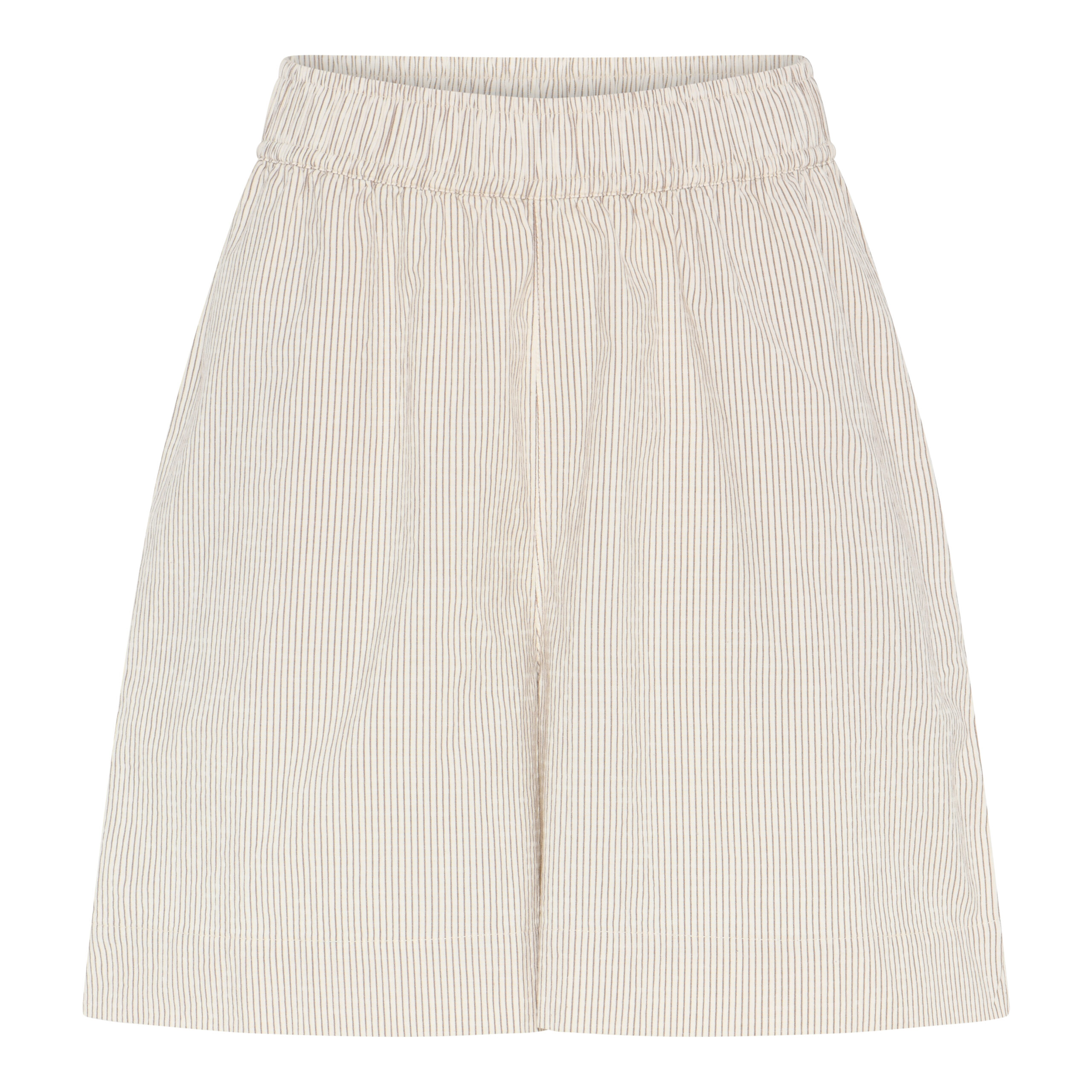 Frau – Sydney String Shorts – Tapioca Coffee Stripe - Billede 2