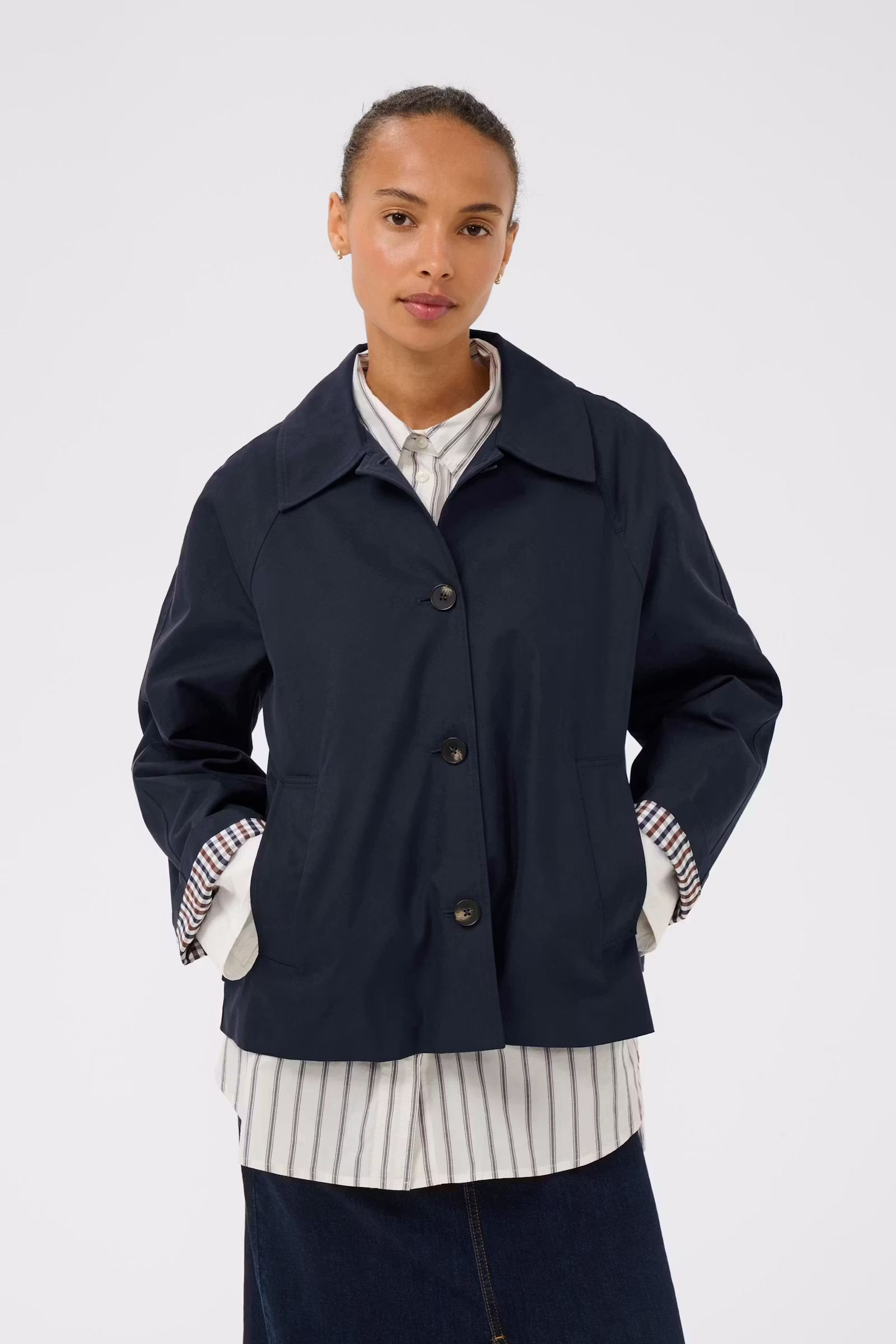 Part Two – AlinnaPW Jakke – Navy Blue - Billede 2