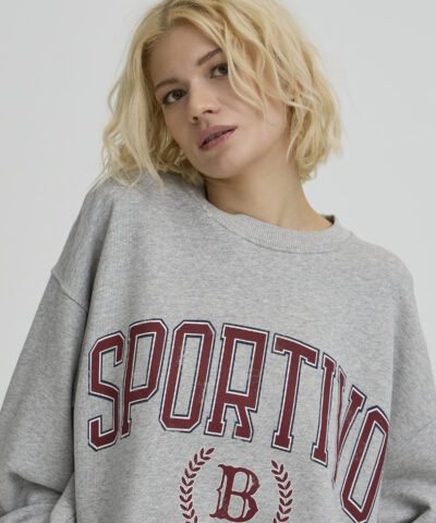 Alternative view of Ball – Basportivo Sweat – Grey Melange