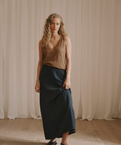 Alternative view of Anne|Mi - Amelia Knit Top – Hazelnut