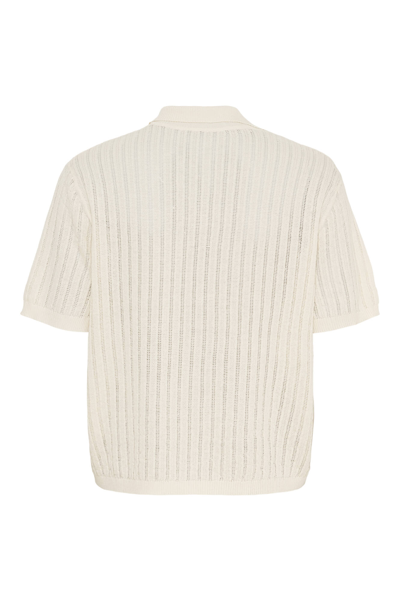 Anne|Mi - Amelia Knit Polo – White Sand - Billede 3
