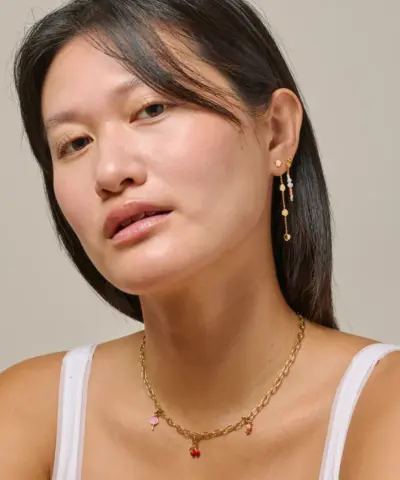 Alternative view of ENAMEL Copenhagen – Nara Whimsically Earrings – Coralia