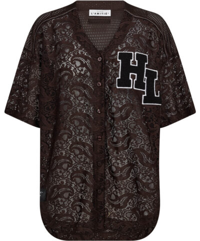 Alternative view of Haute L'amitie - Court Lace Tee – Mocca