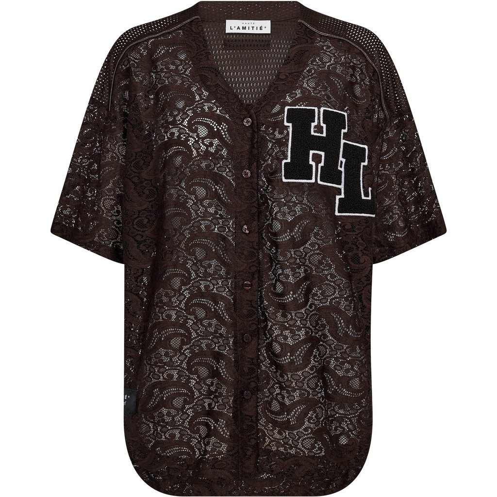 Haute L'amitie - Court Lace Tee – Mocca - Billede 2