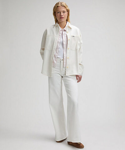 Alternative view of Lee – Workwear Relaxed Utility Overshirt – Powder White