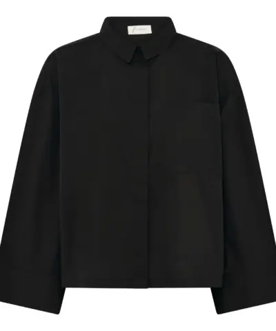 Alternative view of Frau - Nice Wide Sleeve Skjorte – Black