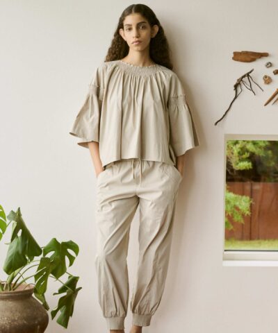 Alternative view of Rabens Saloner - Papery Frill Sleeve Top Efil - Sand
