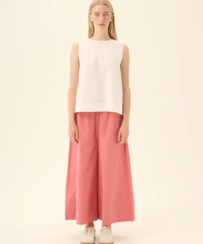 Alternative view of Rue de Tokyo – Sharren GMTD Poplin Blouse - White