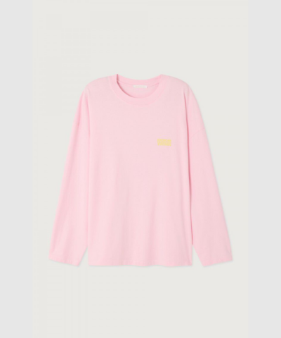 American Vintage – Gixy LS T-shirt - Cotton Candy