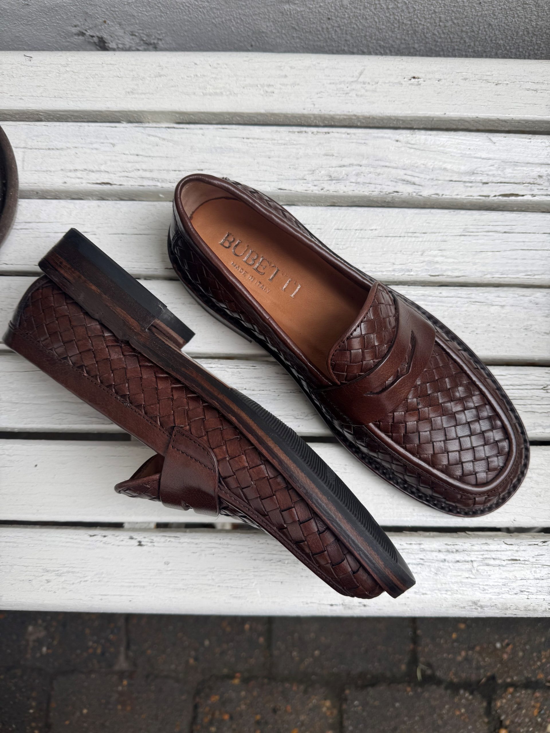 Bubetti – Klassisk Loafer m. Flettet Skind - Brun - Billede 2