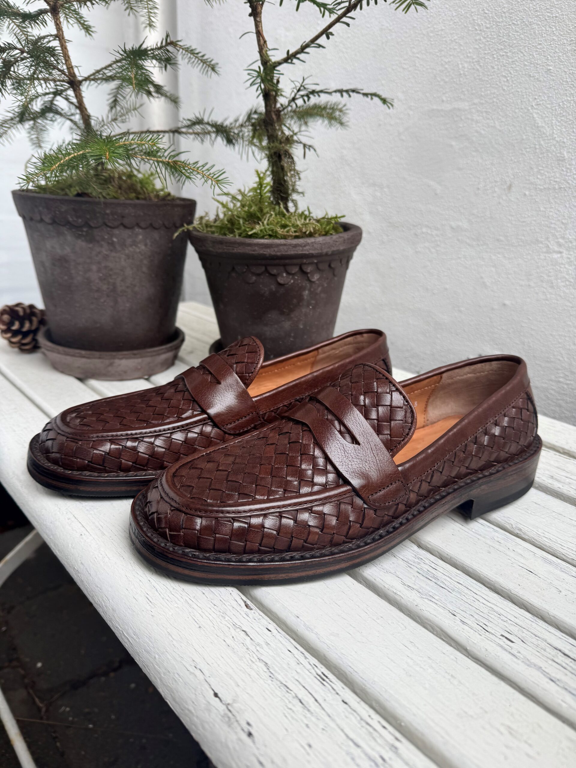 Bubetti – Klassisk Loafer m. Flettet Skind - Brun - Billede 3