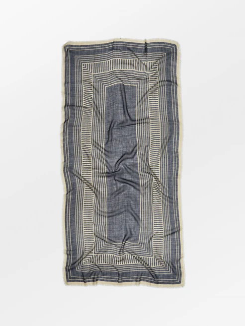 Becksöndergaard – Anniea Woo Scarf – Navy Blue - Billede 2