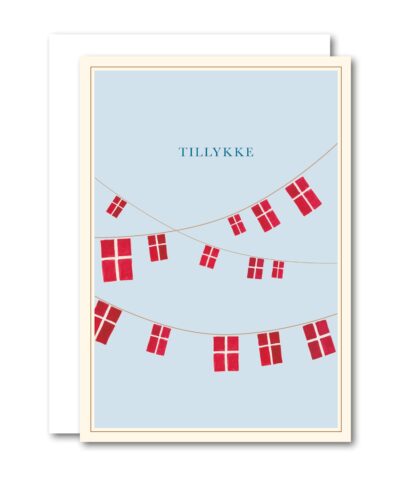 Alternative view of All By Voss - Lille Foldet Kort – “Tillykke”