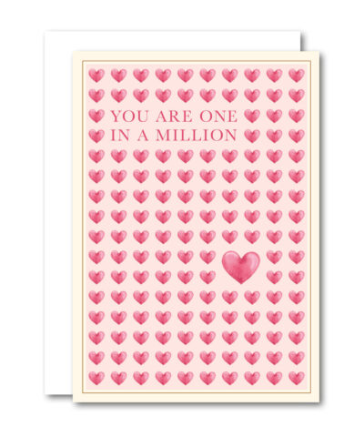 Alternative view of All By Voss - Lille Foldet Kort – “One In A Million”