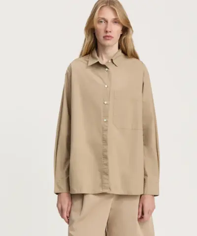 Alternative view of Aiayu – Lynette Shirt – Semolina