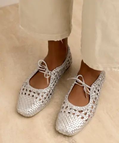 Alternative view of Angulus – Håndflettet ballerina – Sølv