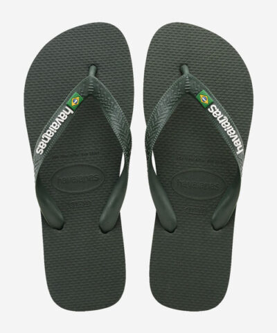 Alternative view of Havaianas – Brasil Logo - Green Olive