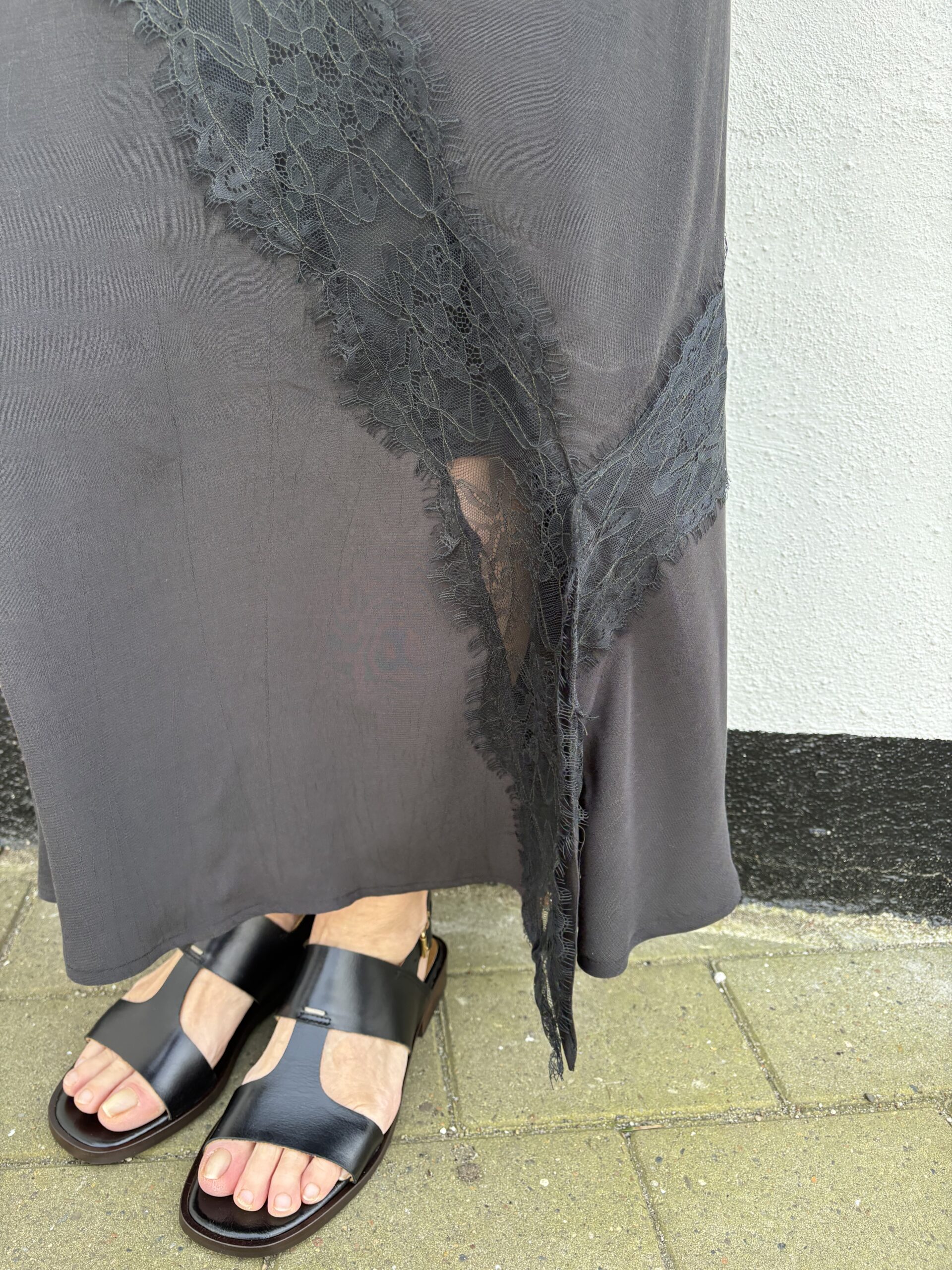 Rabens Saloner – Leia Sheer Lace Skirt - Sort - Billede 5