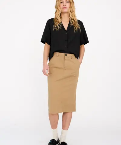 Alternative view of IVY Copenhagen - Karmey French Skirt - Mørk Sand