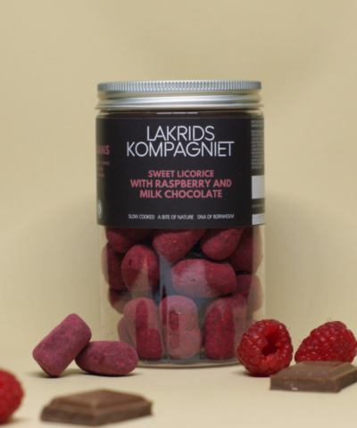 Alternative view of Lakrids Kompagniet - HONDANS – Hindbær Lakrids 260g