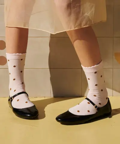 Alternative view of MP Denmark – Etta Socks – Cherry Blossom