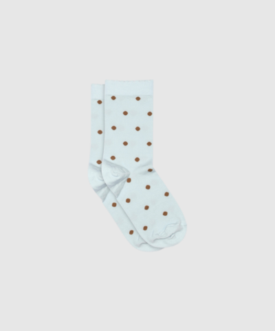 MPwoman Etta Socks – bløde og elegante strømper med prikker og glitterdetaljer. OEKO‑TEX® certificeret, anatomisk hæl og forstærket tå. Komfort hele dagen.