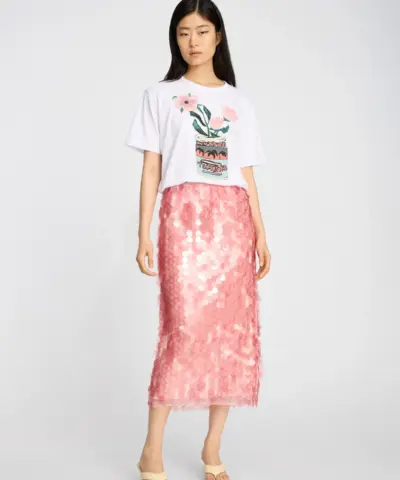 Alternative view of MUNTHE - Balwin T-shirt - Hvid