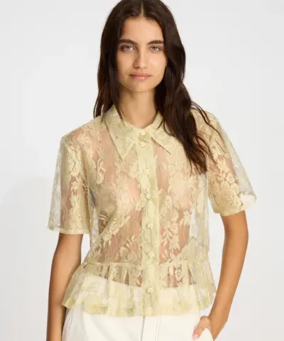 Alternative view of MUNTHE – Bustona Top - Gold