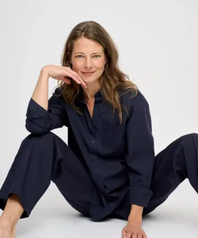 Alternative view of Moshi Moshi Mind – Gaia Shirt Poplin - Dark Navy