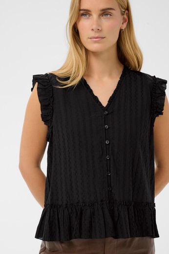 Part Two – AnekaPW BL Bluse - Sort - Billede 4