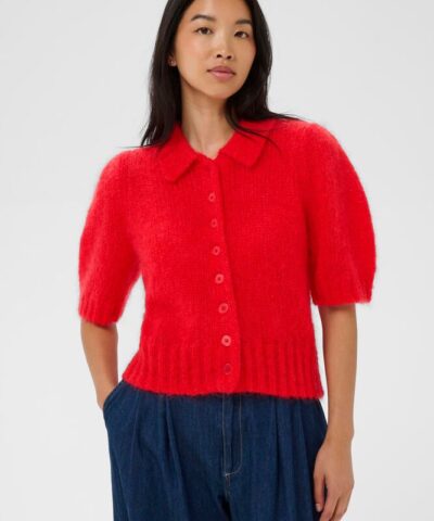 Alternative view of Part Two – VernoniPW Cardigan - Poppy Red