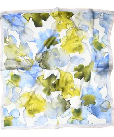 Alternative view of SneakyFox – Audrey Silk Scarf – Cream