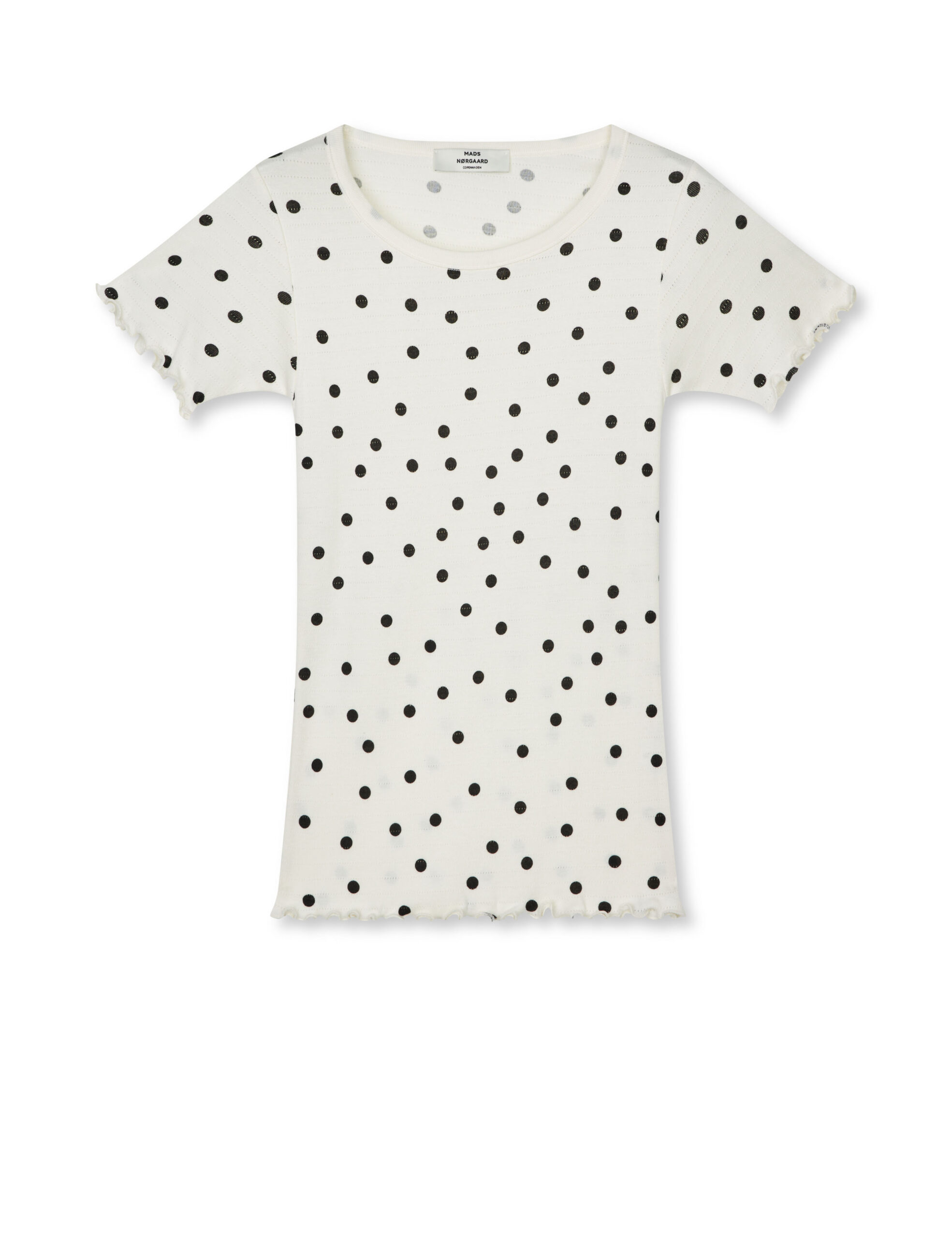Mads Nørgaard - Pointella Trixy Tee – Dot AOP Vanilla Ice - Billede 3