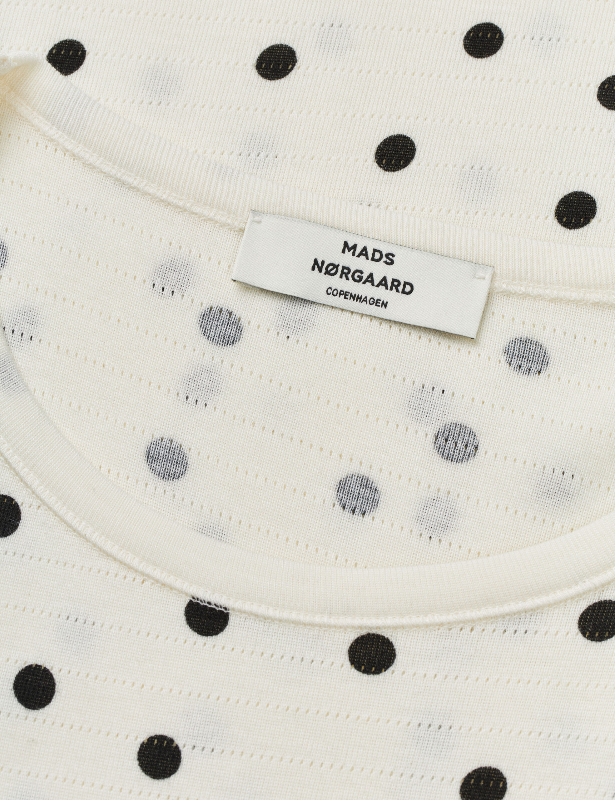 Mads Nørgaard - Pointella Trixy Tee – Dot AOP Vanilla Ice - Billede 2