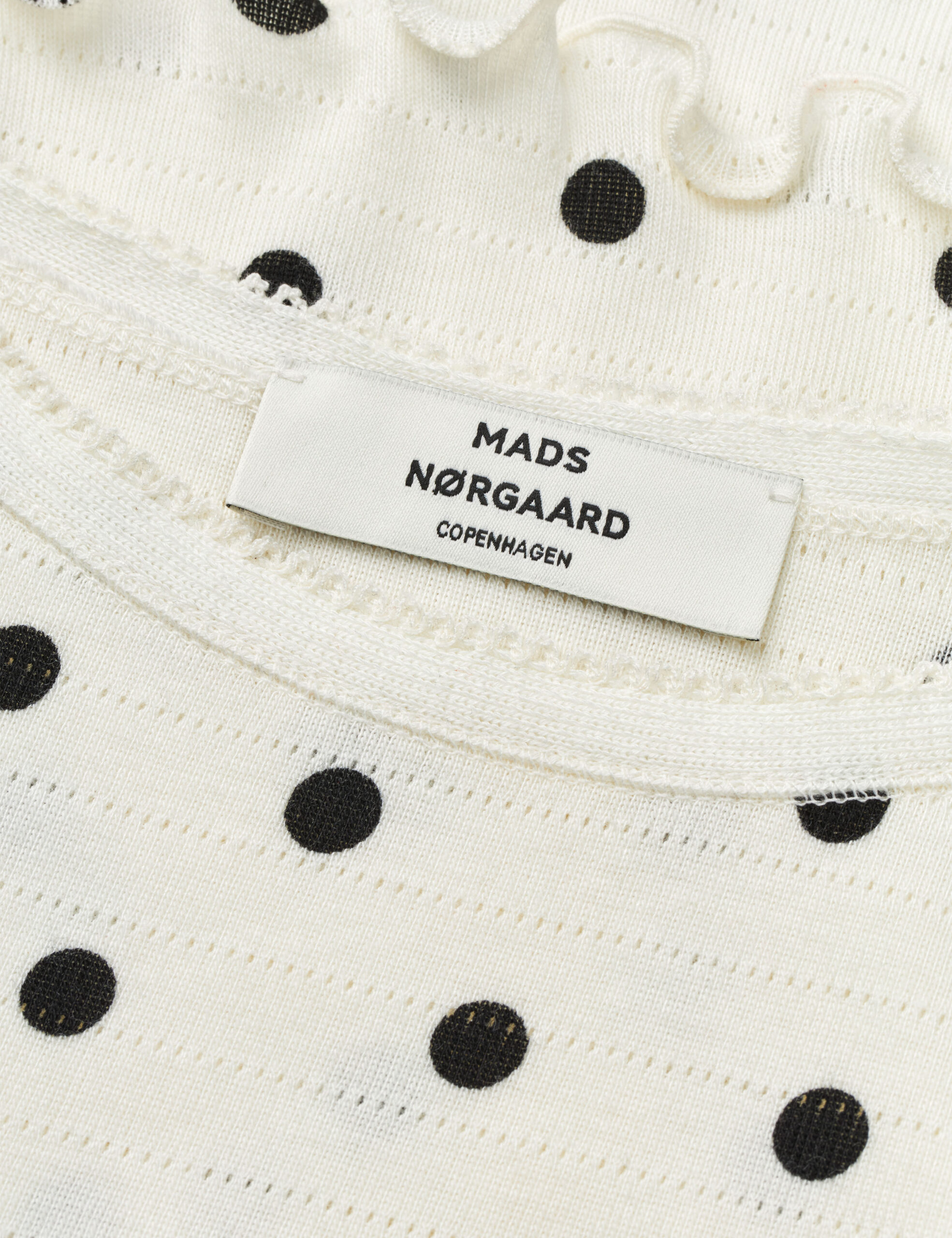 Mads Nørgaard - Pointella Trilla Top – Dot AOP Vanilla Ice - Billede 4