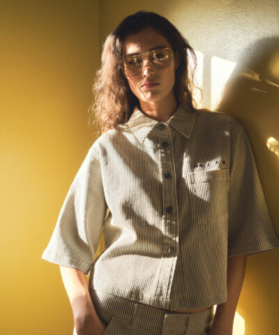 Alternative view of IVY ‑ Uta Oversize Shirt – Black Sailor Stripe