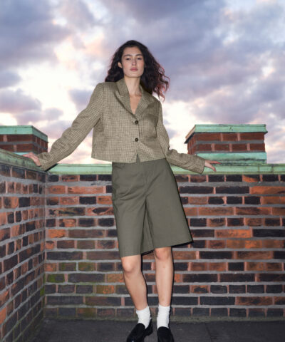 Alternative view of IVY ‑ Katee Wide Shorts – Olive