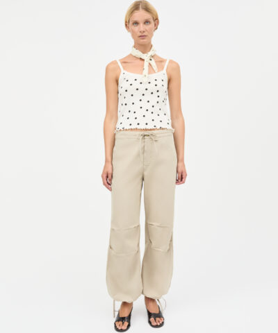 Alternative view of Mads Nørgaard - Pointella Trilla Top – Dot AOP Vanilla Ice