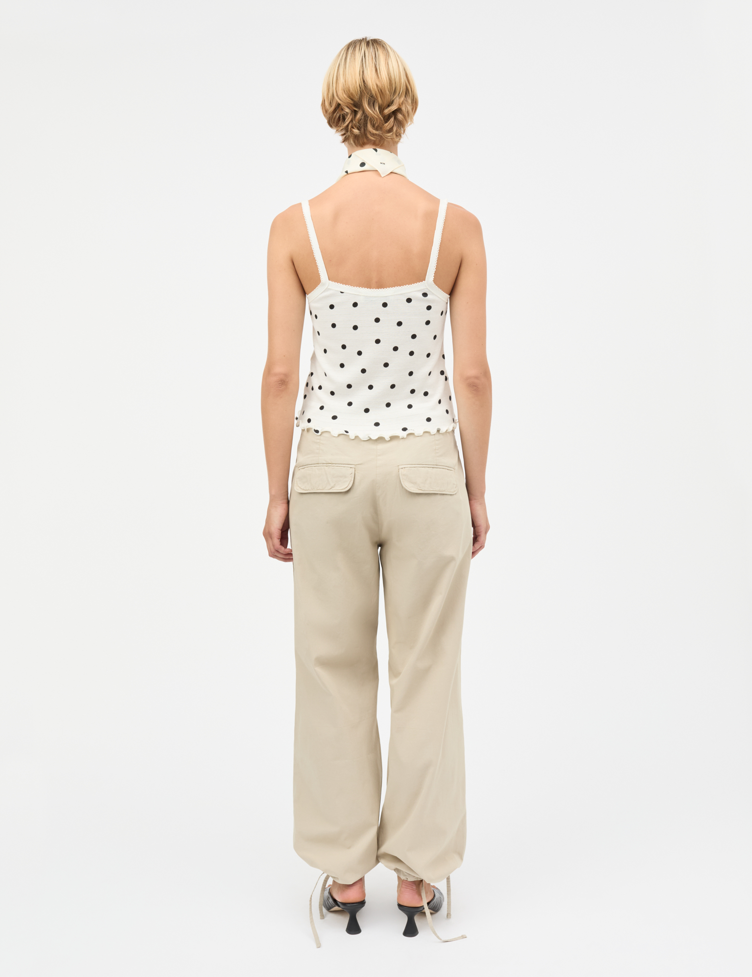 Mads Nørgaard - Pointella Trilla Top – Dot AOP Vanilla Ice - Billede 3