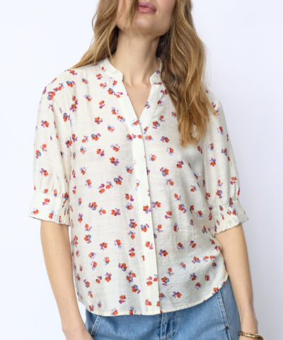 Alternative view of Co'Couture - MarisCC SS Shirt – Off White Blomstret