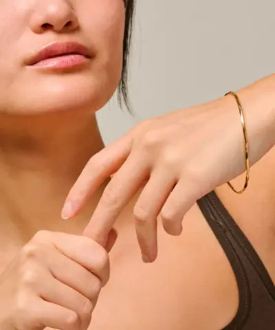 Alternative view of ENAMEL - Bangle Organic Arena - Forgyldt