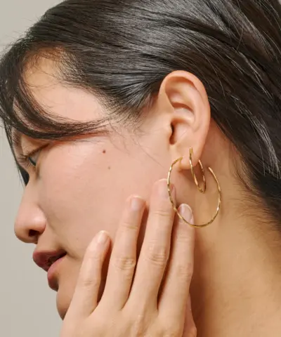 Alternative view of ENAMEL - Hoops Organic Arena Medium - Forgyldt