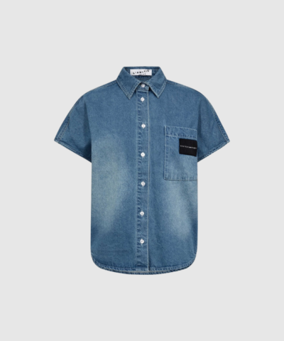 Haute L´amitie - Denim NS Logo Shirt – Denim