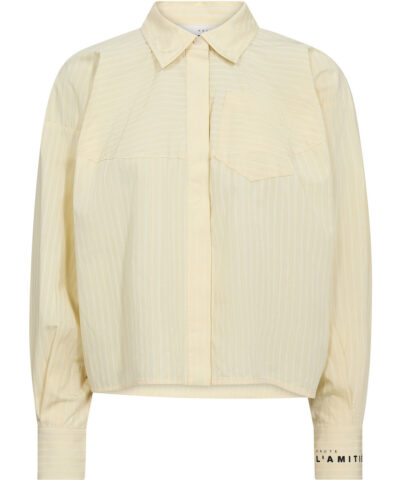 Alternative view of Haute L´amitie - Sophie Yellow Stripe Shirt – Pale Yellow