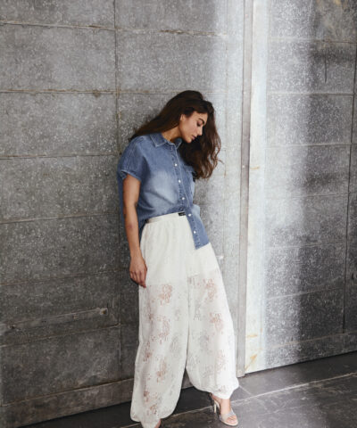 Alternative view of Haute L´amitie - Denim NS Logo Shirt – Denim